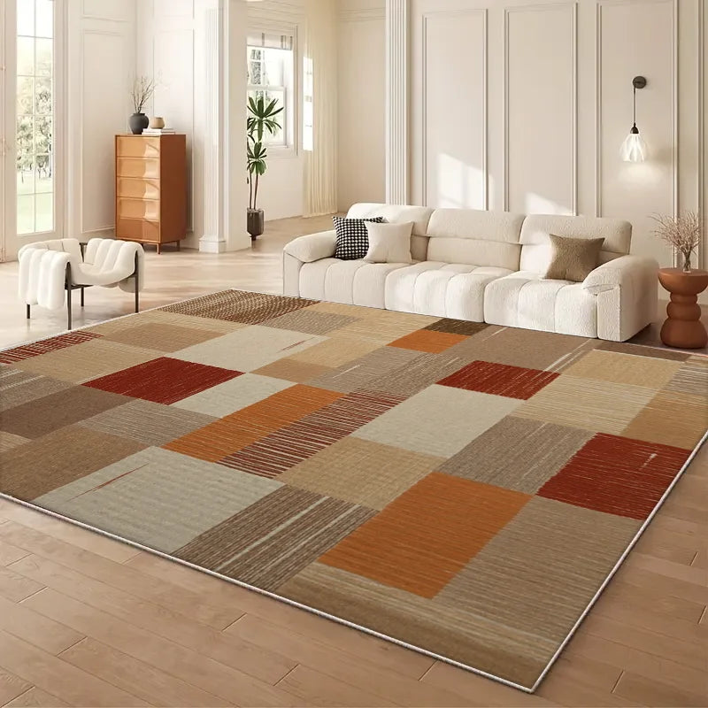 Wabi-Sabi Style Living Room Area Rug