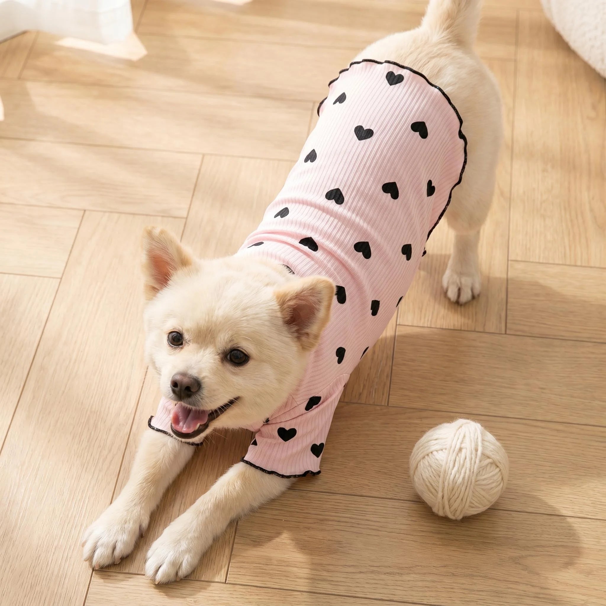 1PC Cute Heart or bow tie pattern Dog/Cat Shirt