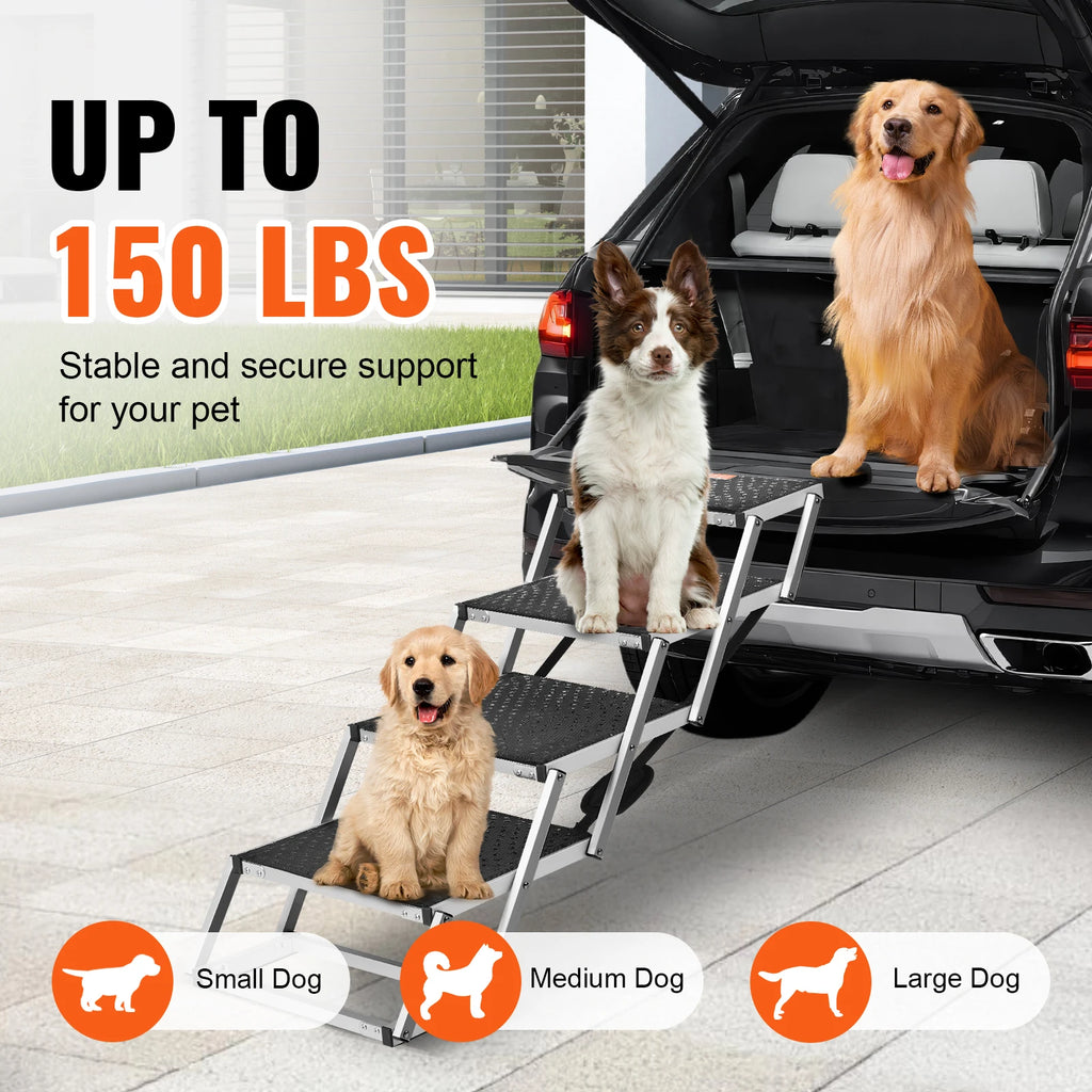 Stair for Cars Wide Folding Portable Lightweight Aluminum