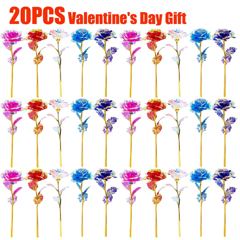50/5Pcs Artificial Rose Flower