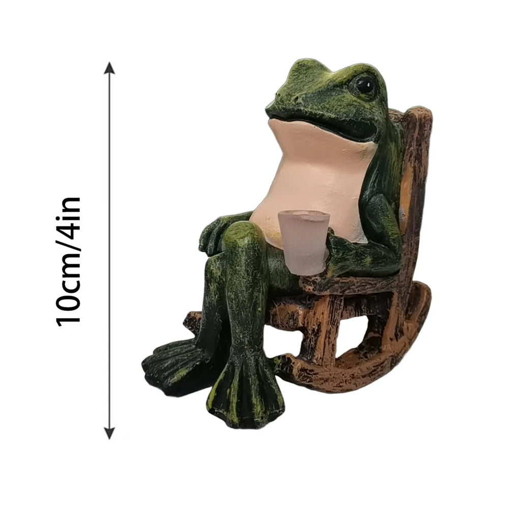 Humorous Leisurely Little Frog Solar Night Light