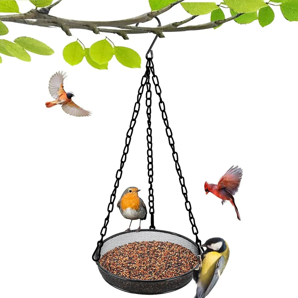 Metal Mesh Platform Bird Feeder