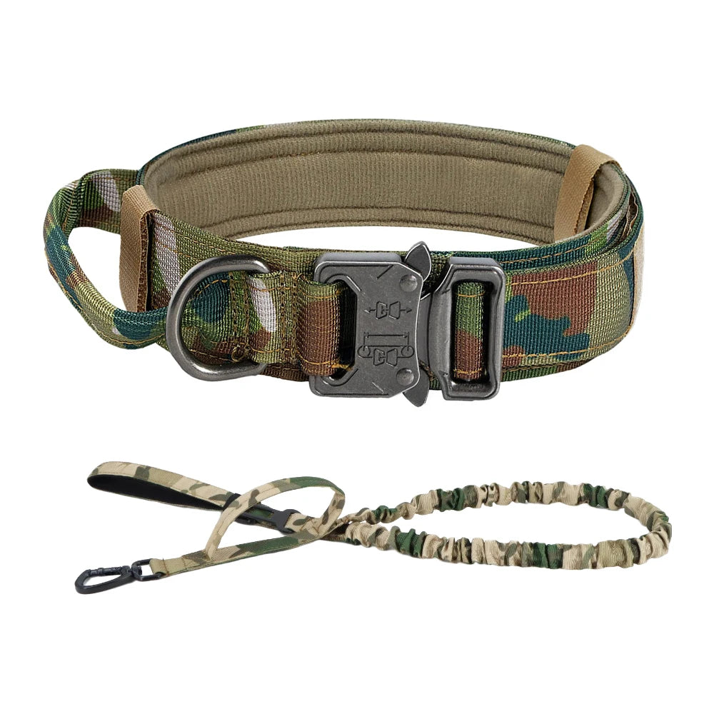 Adjustable Dog Training Collar  And Leash Set