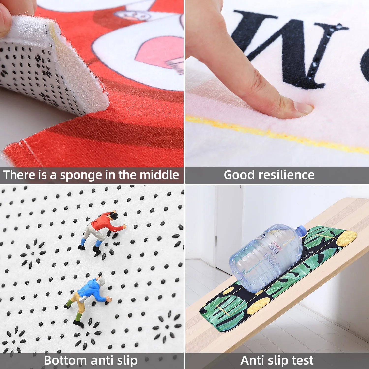 Anti-skid, Moisture Absorption, Machine Washable Carpet