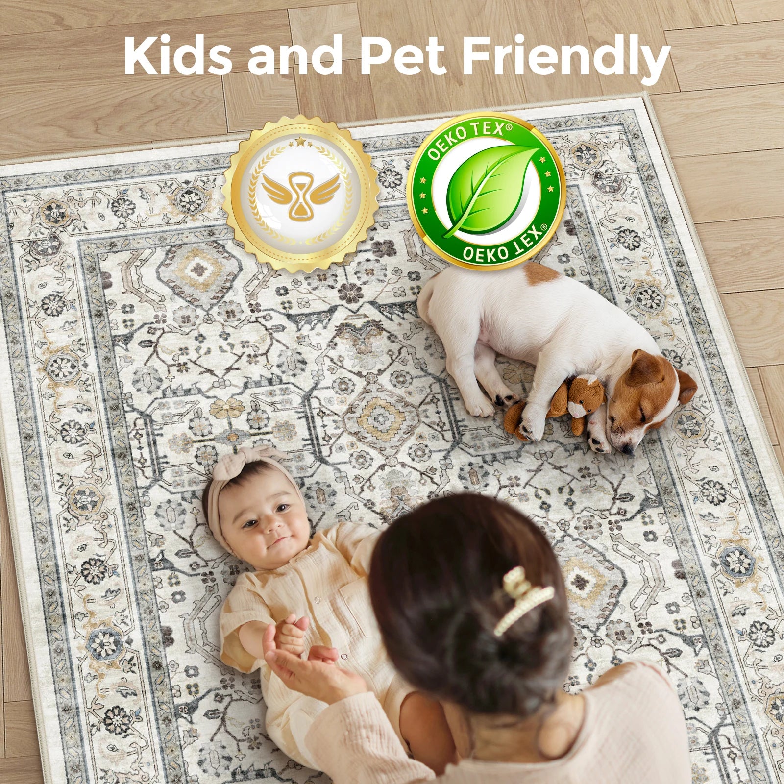Washable Turkish Persian Area Rug