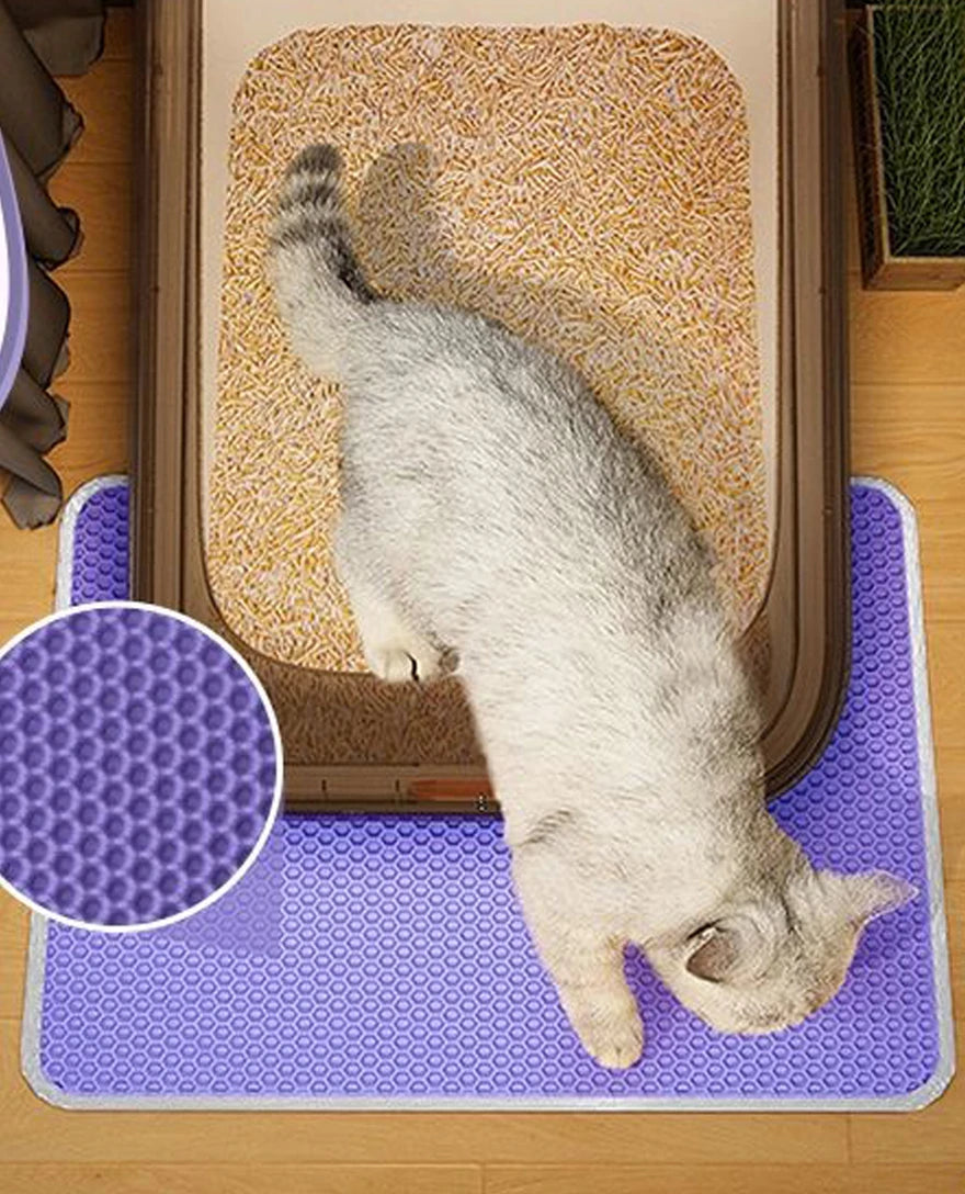 Double Layer Cat Litter Trapping Mat Non Slip