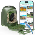 Smart Bird Feeder with 4MP Camera Solar Powered