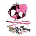 Military Pink Camouflage Dog Harness For Large Medium