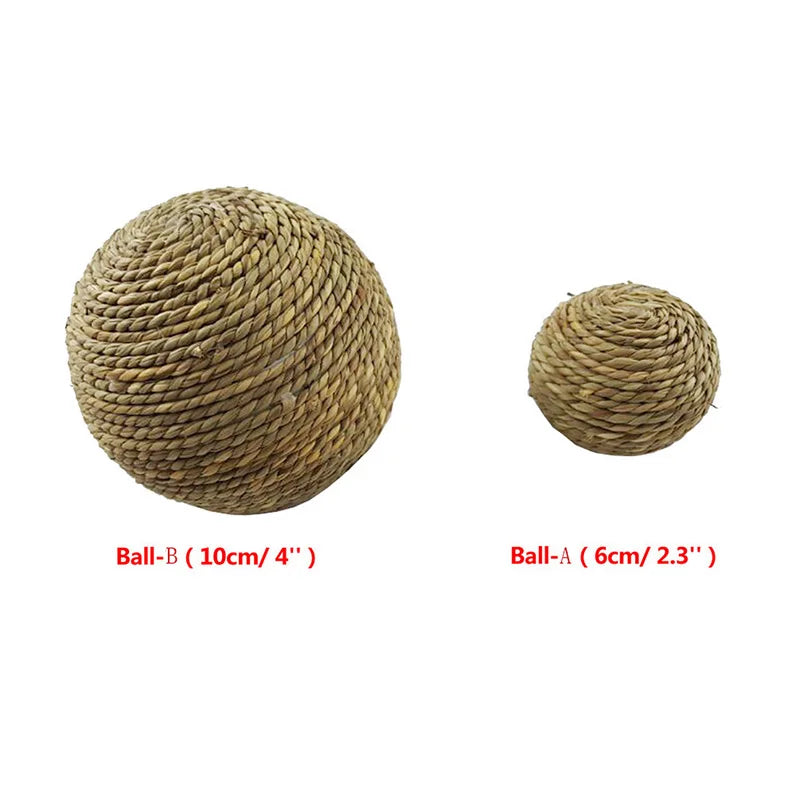 6/10cm Braided Chewing Ball Guinea Pig Rabbit Hamster