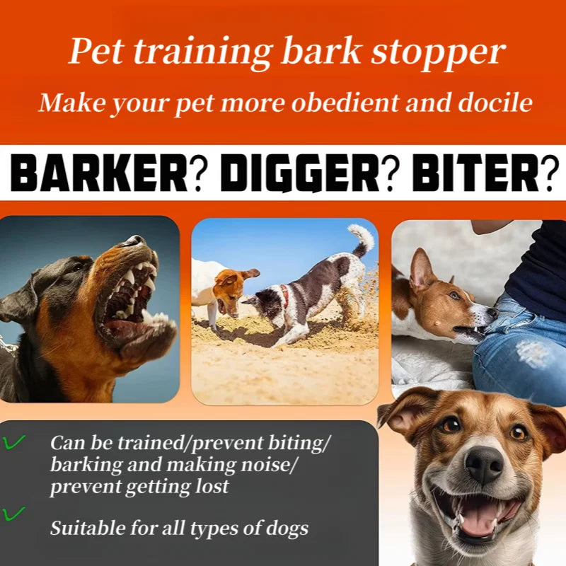 Waterproof, Rechargeable Anti-Bark Collar For Small-Medium Dog