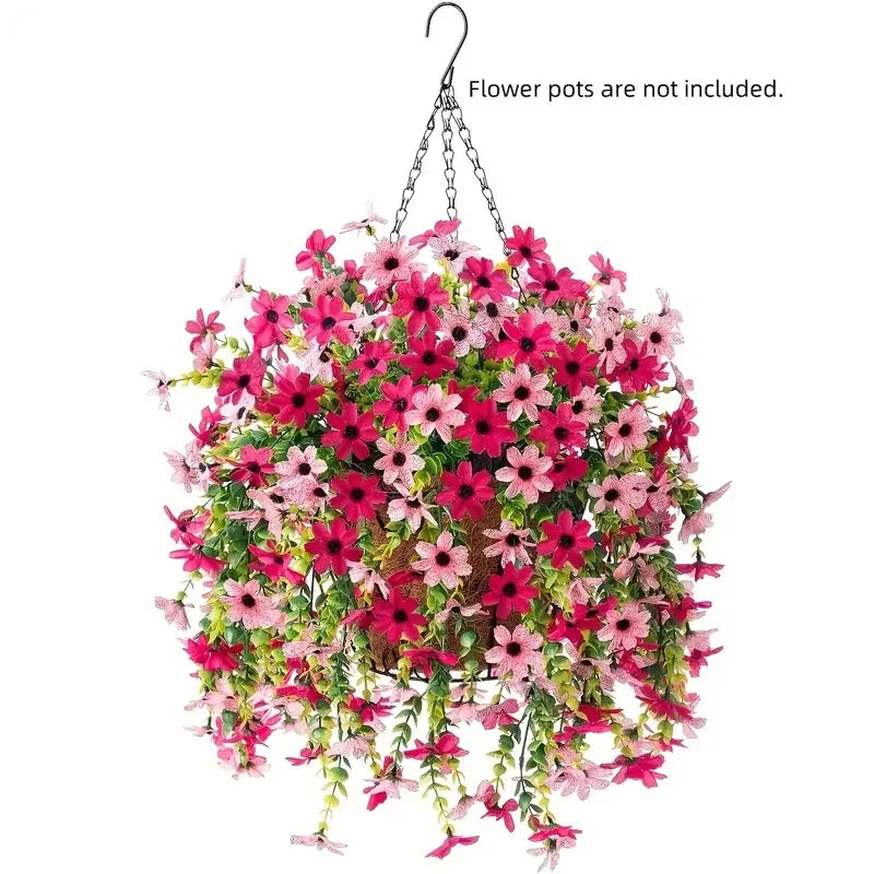 1pc Artificial Hanging Sunflower Weather Resistant  Decor