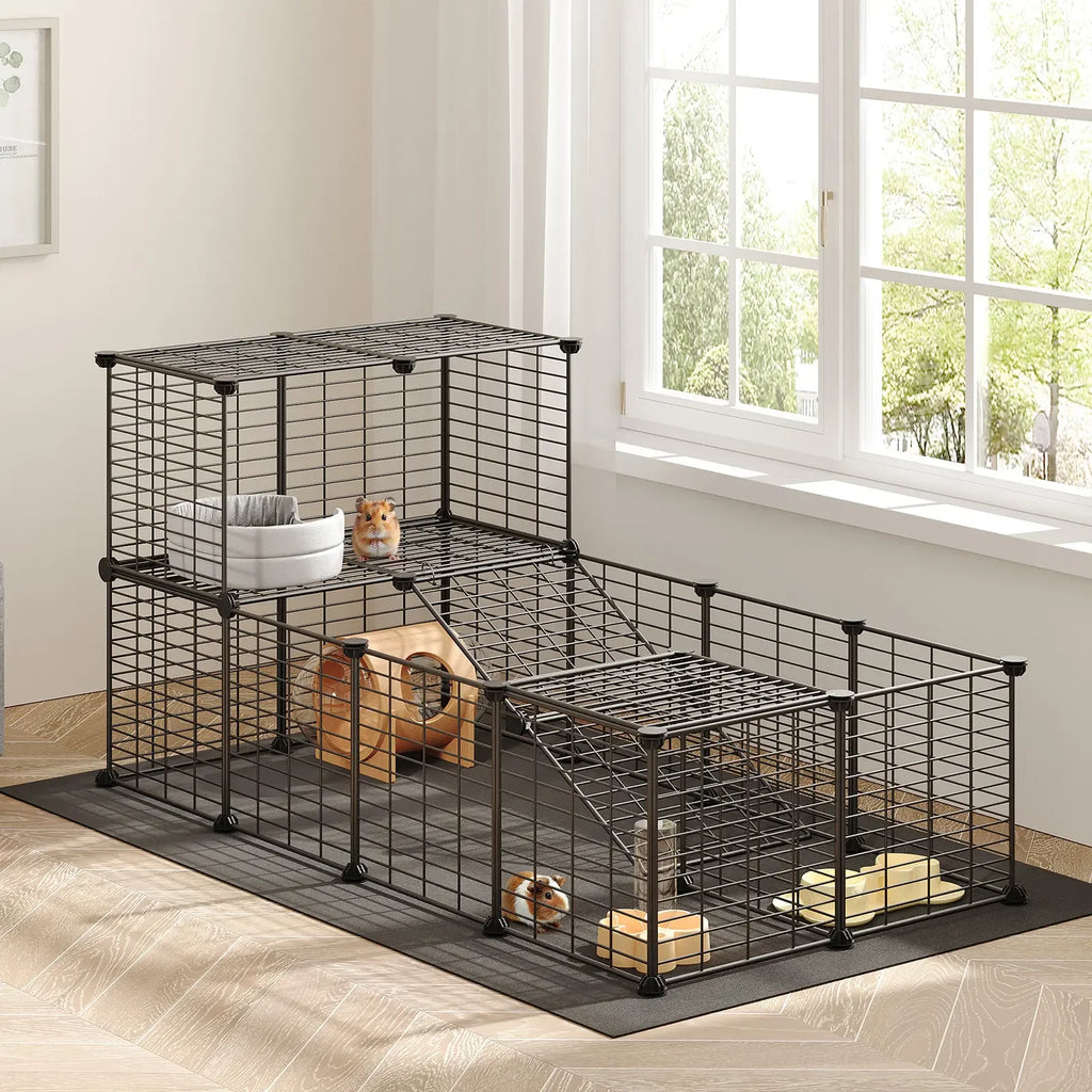 Cage with Waterproof Mat, Small Animal Playpen