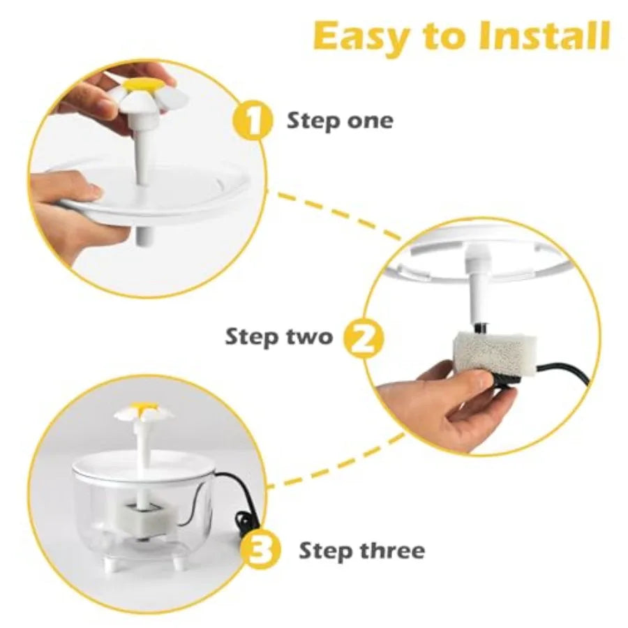Indoor bird bath for parakeets, budgies, cockatiels with fountain