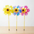 1 Set Double Layered Sunflower Windmill 28.3" Tall