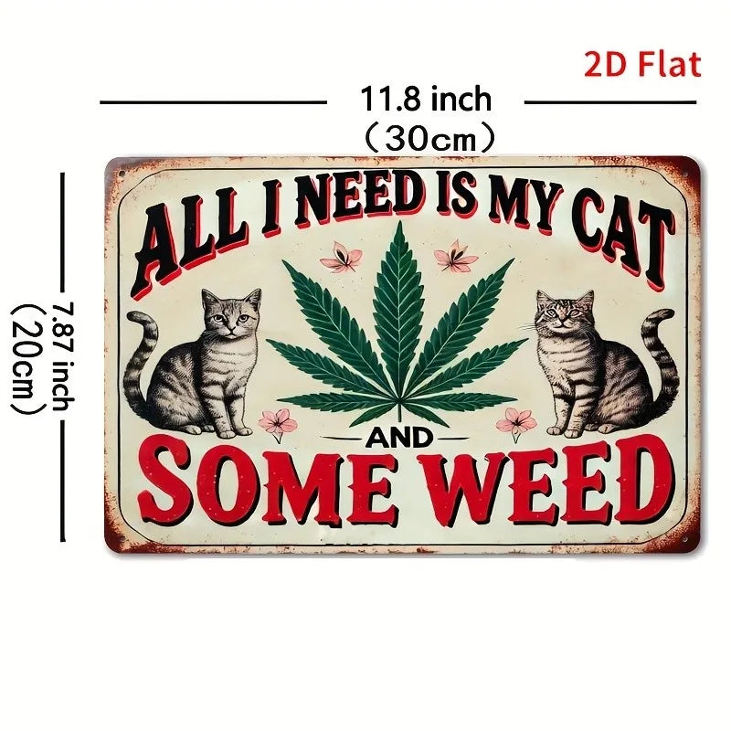 2D Retro Metal Sign Humorous