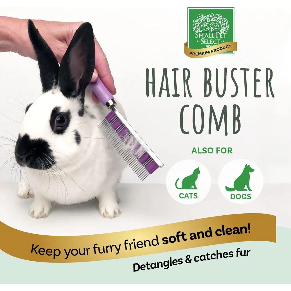 Hair Buster Comb for Rabbits, Cats, Dogs, and Small Pets