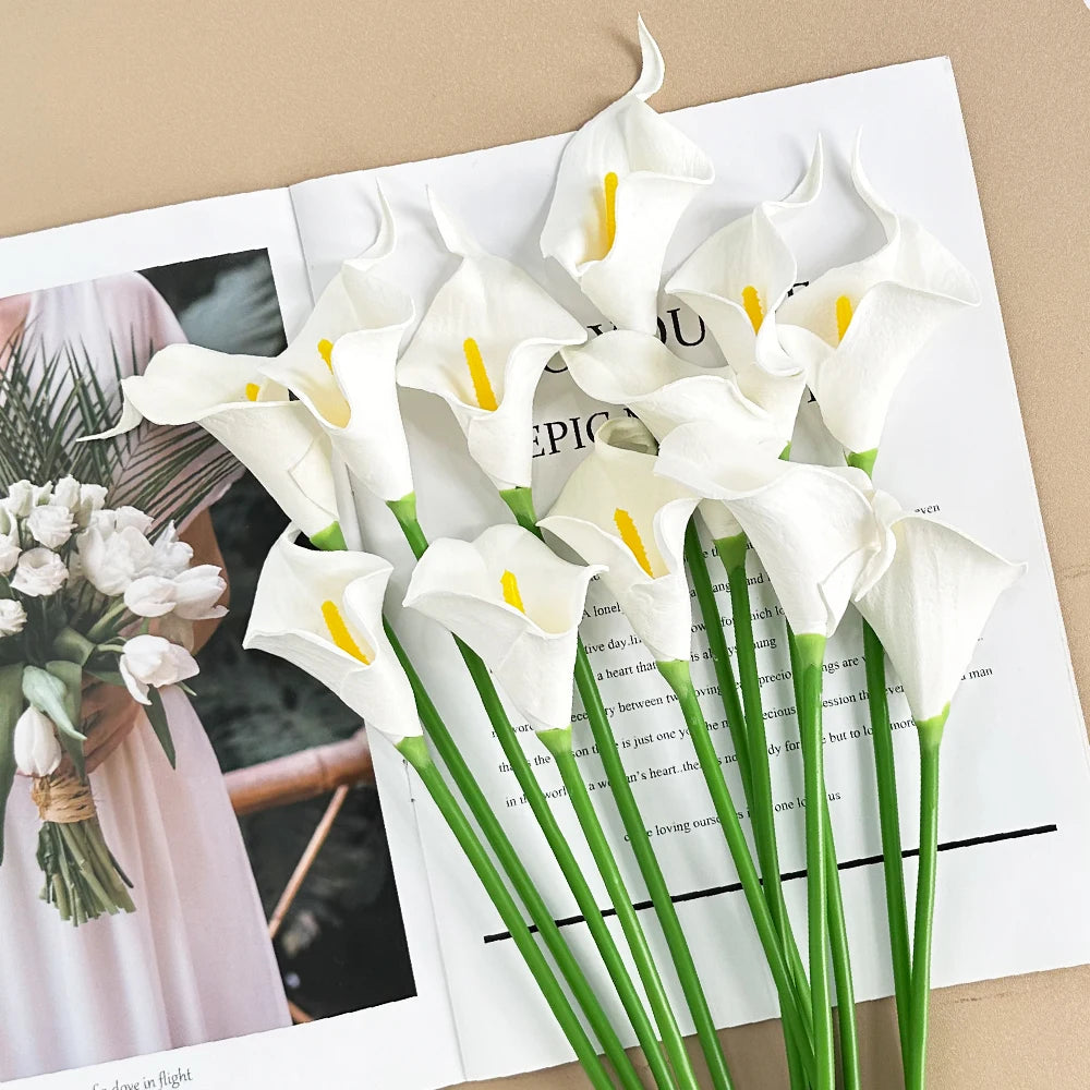 10PCS Artificial Calla Lily Flower Bouquet