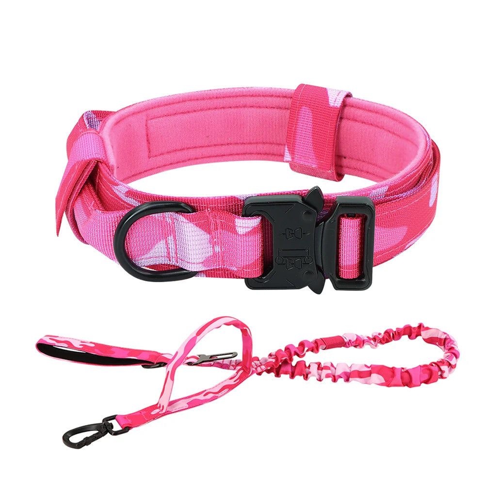 Adjustable Dog Training Collar  And Leash Set