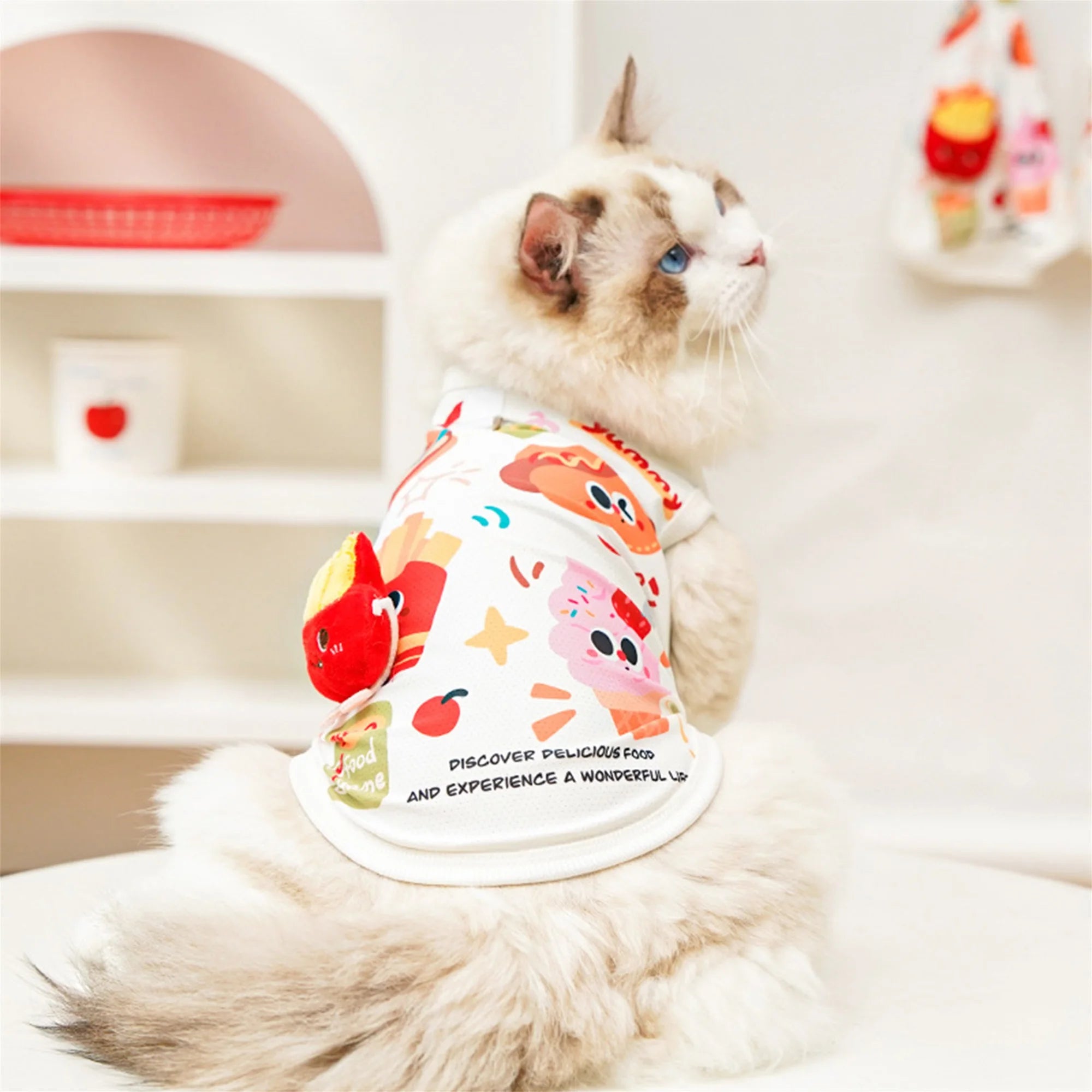 Cute Puppy Hawaiian Shirt Tropical Pineapple Print Dog Harness Vest for Small Breeds Summer Beach Outfits