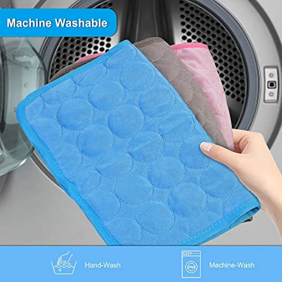 2PCS Summer Cooling Mat for Rabbit, Guinea Pig, Hamster, Cat, Small Dog