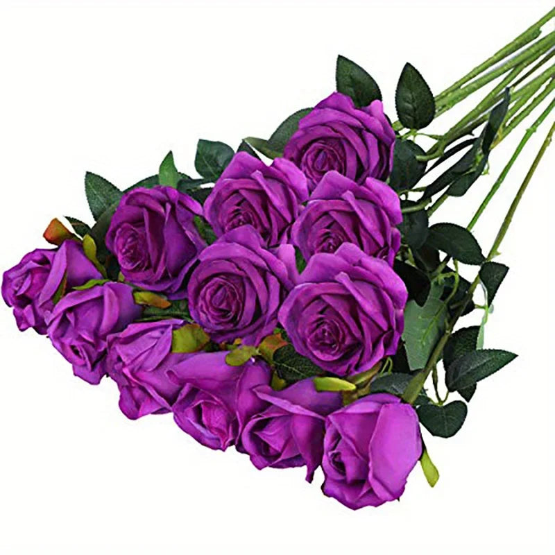 20pcs Realistic Artificial Rose Bouquet
