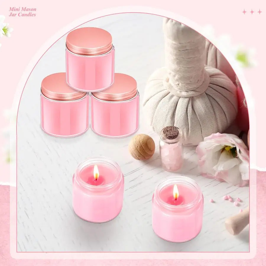 Mini Mason Jar Scented Wax Candles Bulk 4 oz