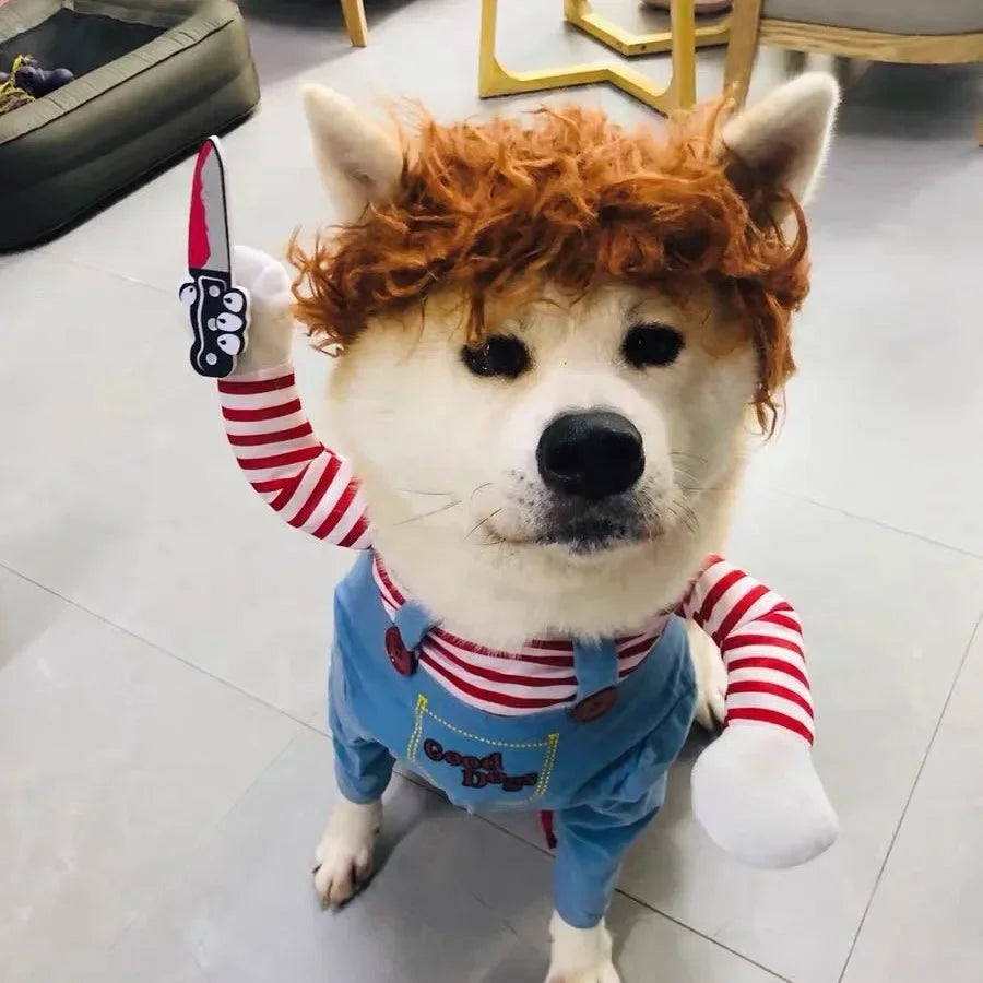 Halloween Chucky Doll Pet Costume