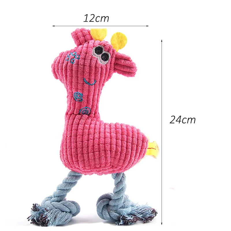 Plush Flamingo Pet Squeaky Toy