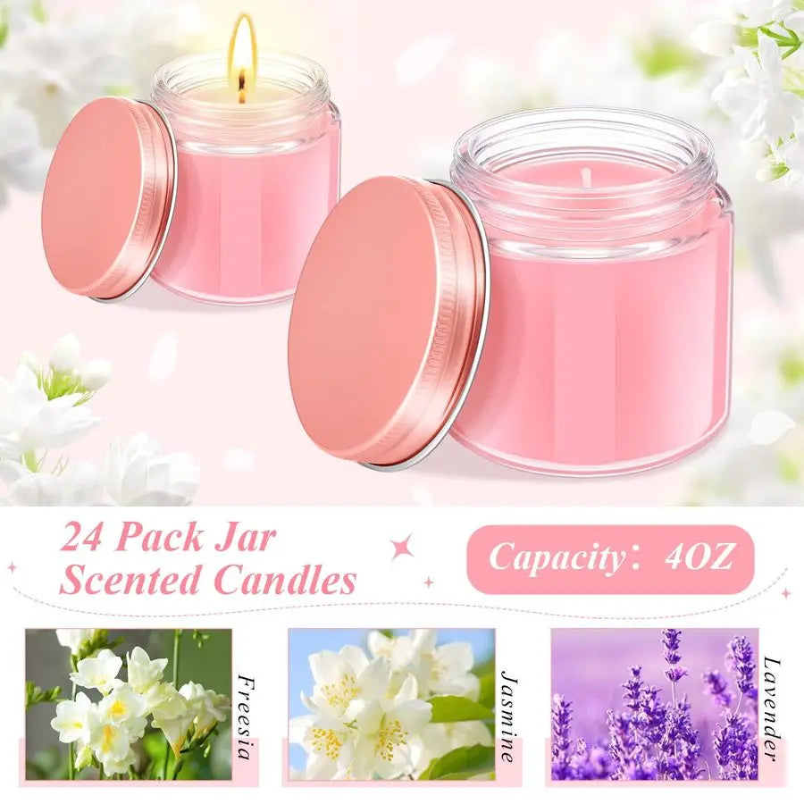 Mini Mason Jar Scented Wax Candles Bulk 4 oz
