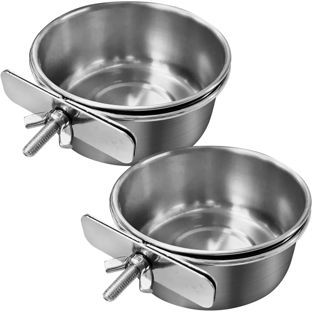 2PCS Food /Water Bowl Feeder Cups