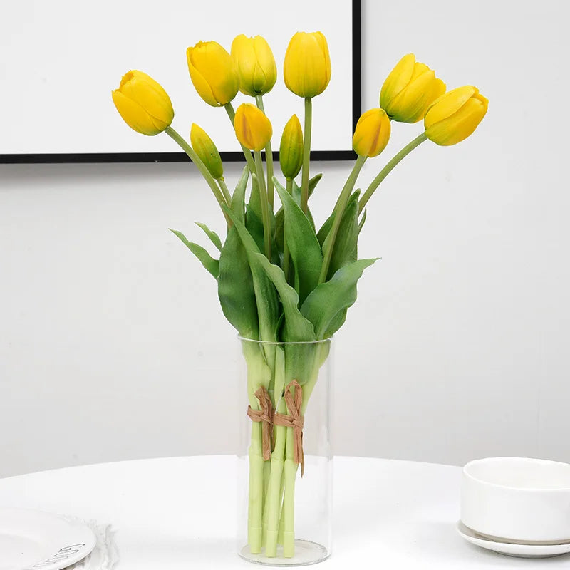 5pcs Luxury Tulip Artificial Flowers Bouquet