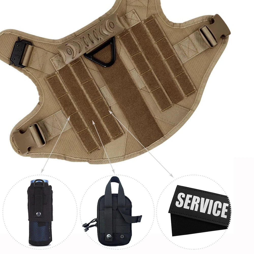 Large & Medium Dog Harness, Collar, & Leash Set
