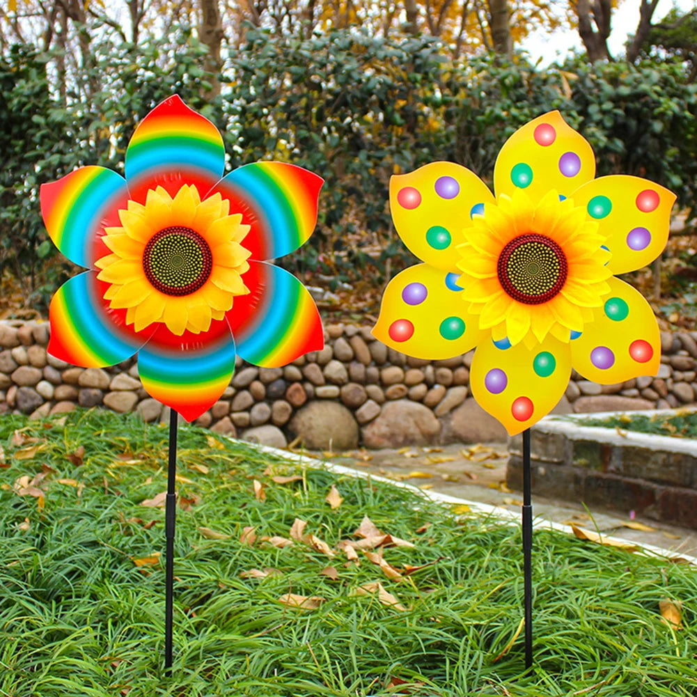 Colorful Sunflower Wind Spinner