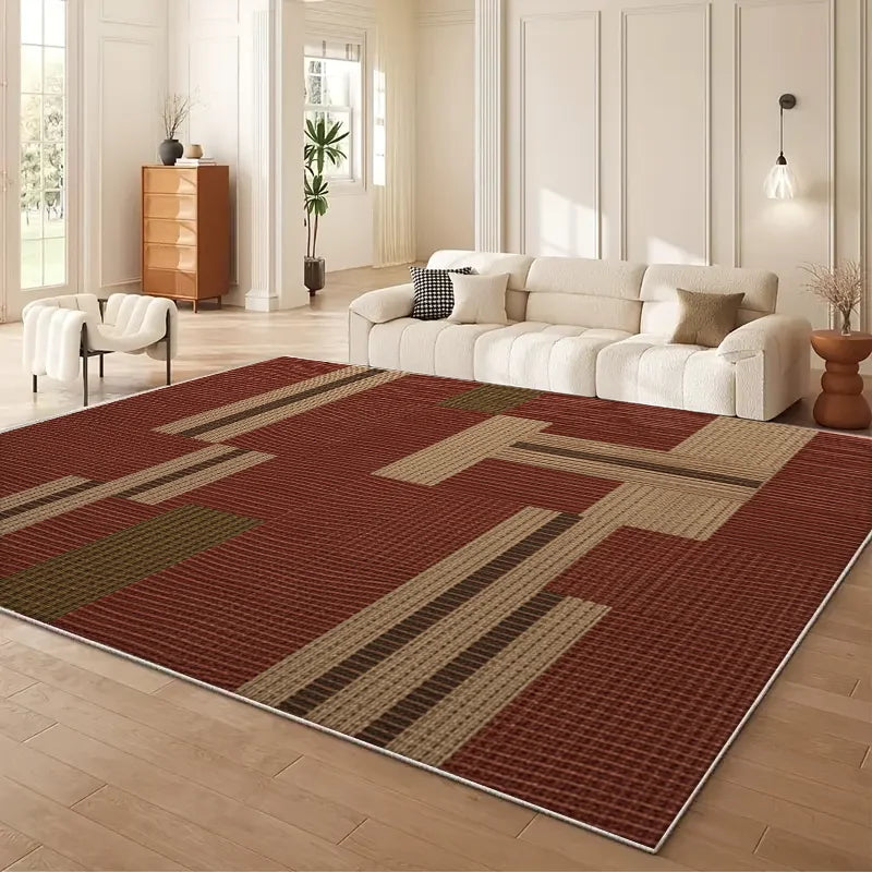 Wabi-Sabi Style Living Room Area Rug