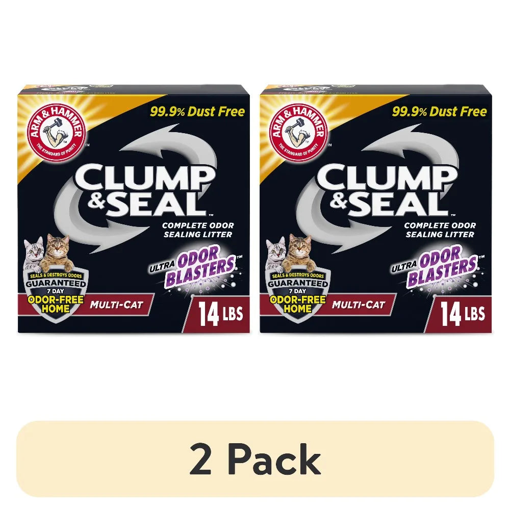 Arm Hammer Fresh Scent Clumping Cat Litter 14 lb 2 Pack