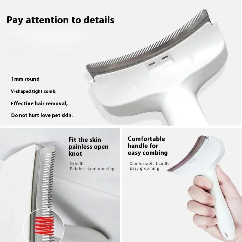 Undercoat Deshedding Rake For Dogs Cats Puppy Kitten