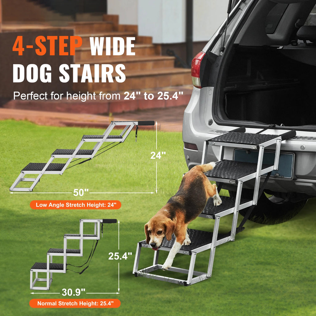 Stair for Cars Wide Folding Portable Lightweight Aluminum