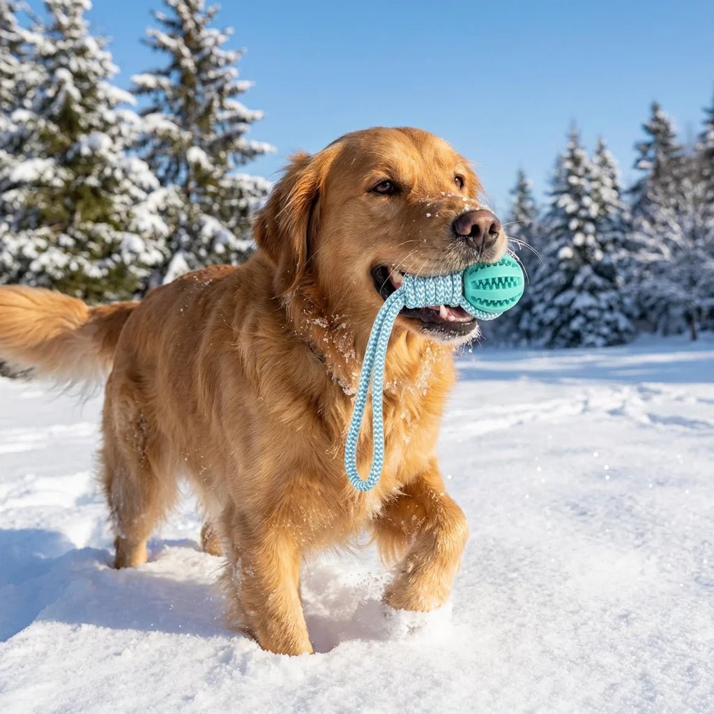 Cotton Rope & Rubber Dog Toy/ Treat Dispenser