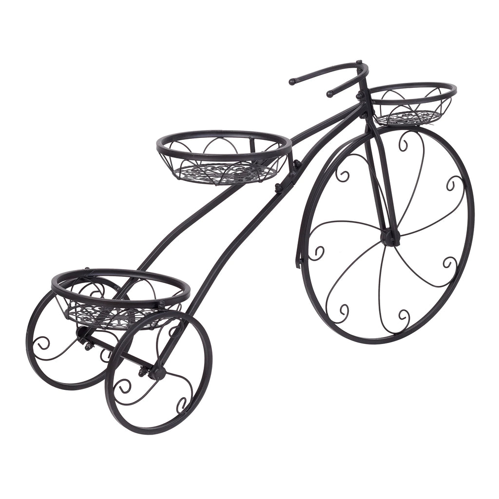 Metal 3 Tier Bicycle Plant Stand