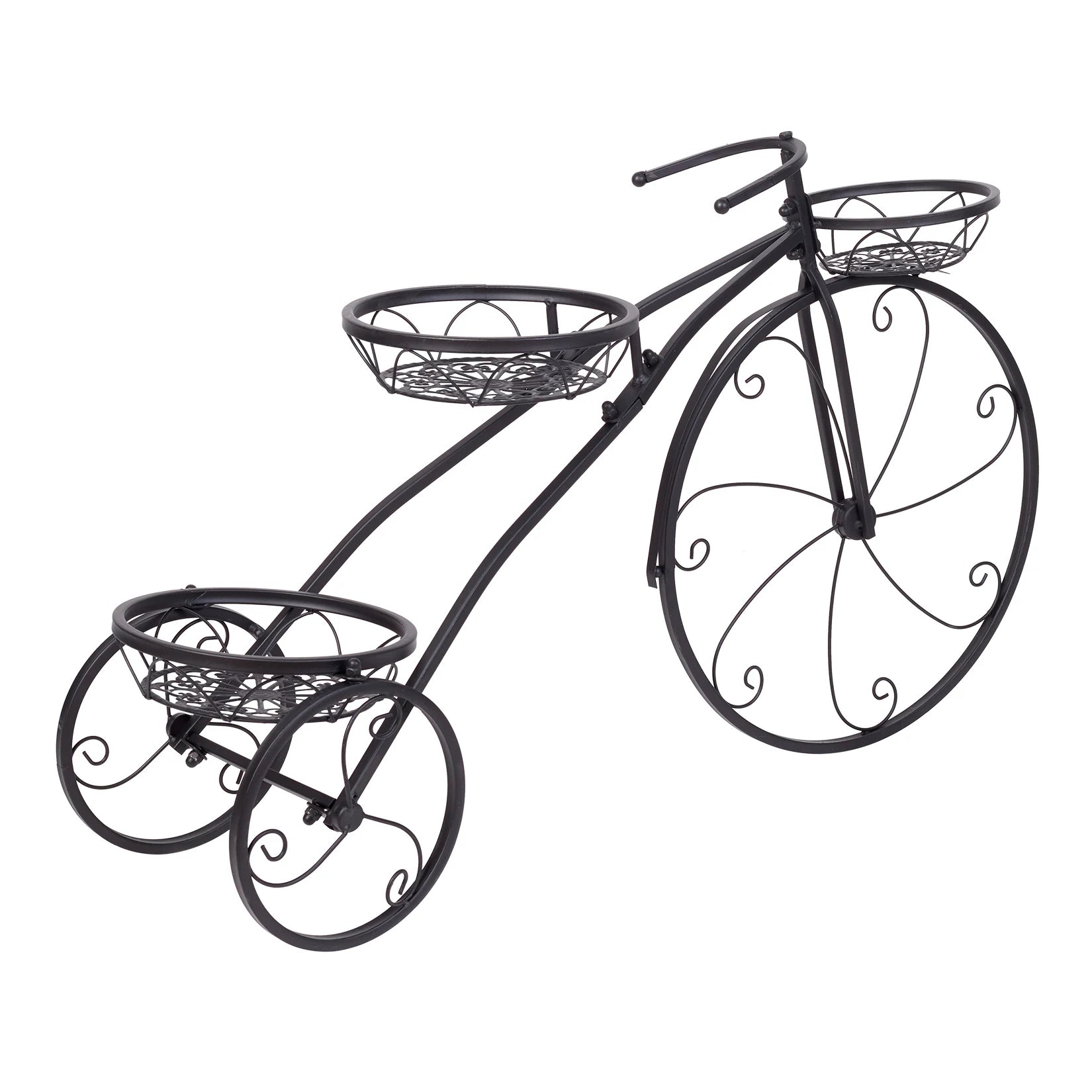 Metal 3 Tier Bicycle Plant Stand