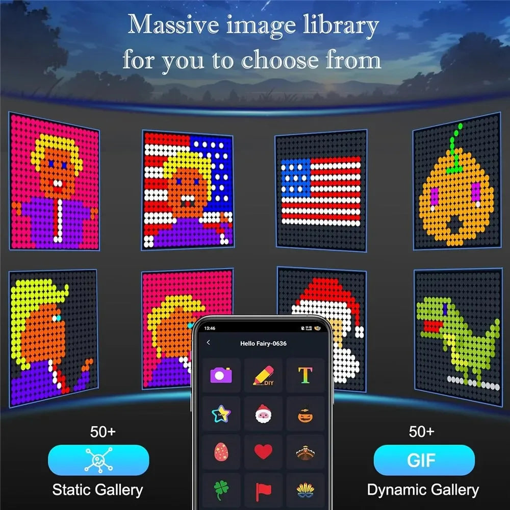 Smart LED Curtain Lights, RGB+IC Color Changing,  APP Remote Control